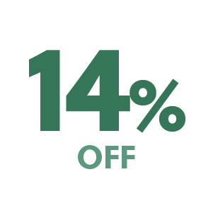 14% off