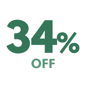 34% off