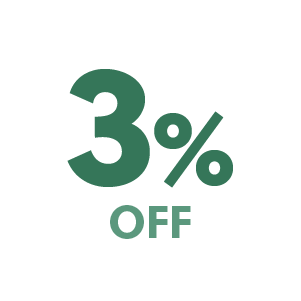 3% off