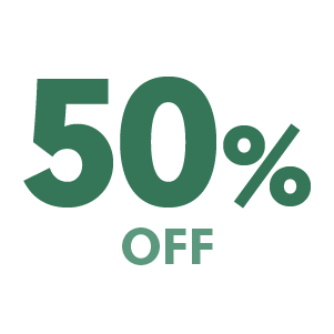 50% off