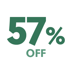 57% off