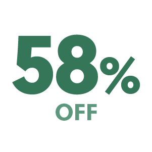 58% off
