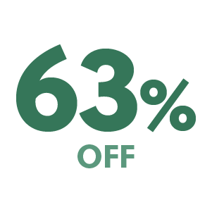 63% off