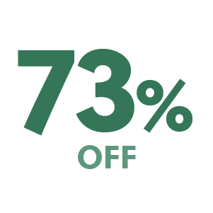 73% off