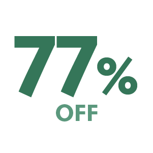77% off
