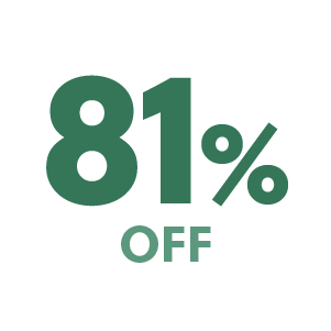 81% off