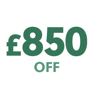 £850 off