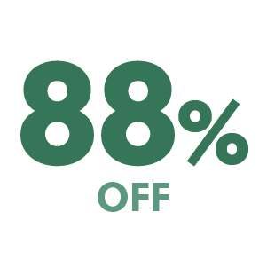 88% off