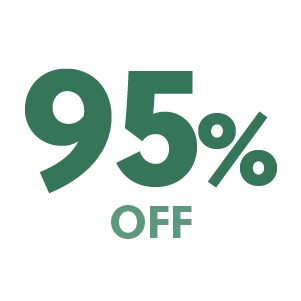 95% off