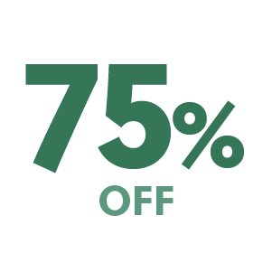 75% off