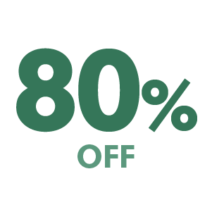80% off